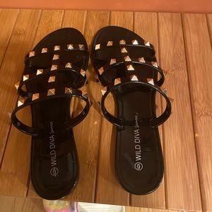 Wild Diva studded sandals